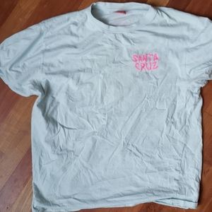 Mens santa cruz skate screaming hand shirt